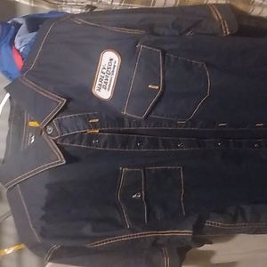 Harley Davidson MENS motorcycle racing button down XL